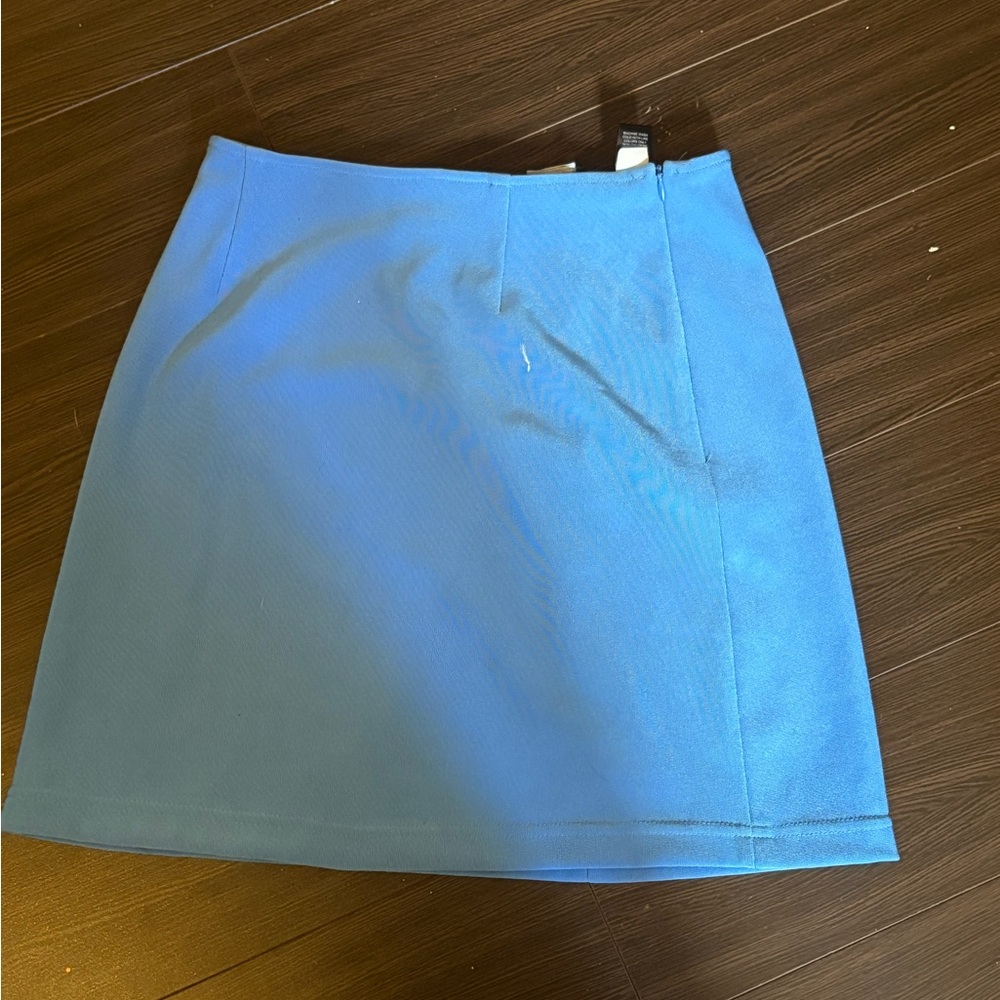 Moda International Sky Blue Mini Skirt